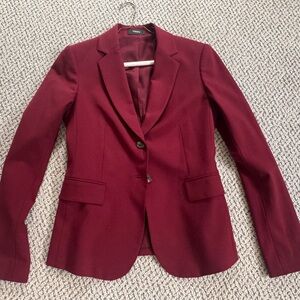 Theory Rich Burgundy Blazer - Size 2